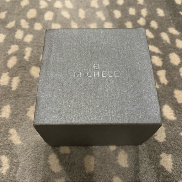 Michele Sportsail Chronograph Watch Black Blue Silicone Strap Unisex - Picture 10 of 10